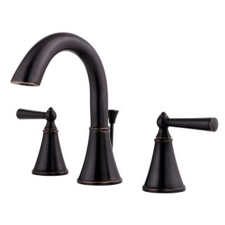 Pfister Saxton Tuscan Bronze 2 Handle Widespread WaterSense Labeled Bathroom Sink Faucet (Drain Included)