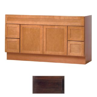 Insignia Crest 60 in x 21 in Java Transitional Bathroom Vanity