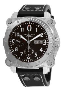 Hamilton Men's H78616733 Khaki Navy BelowZero Black Chronograph Dial Watch Hamilton Watches