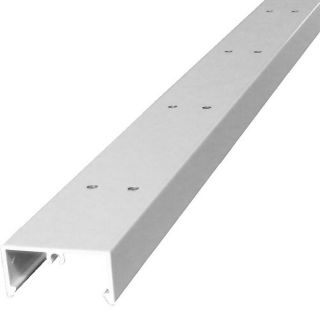Wolf Handrail 1 in x 96 in White Aluminum Porch Rail