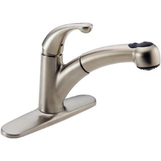 Delta Palo Stainless Pull Out Kitchen Faucet