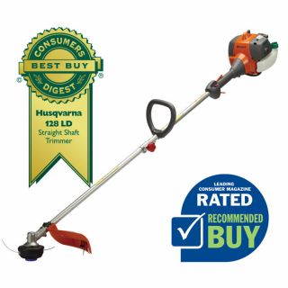 Husqvarna 28 cc 2 Cycle 128LD 17 in Straight Shaft Gas String Trimmer (Attachment Compatible)