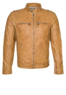 Pepe Jeans   Leather jacket   brown