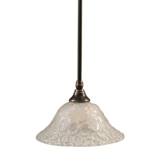 Brooster 10 in W Black Copper Pendant Light with Textured Shade
