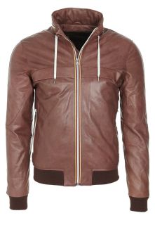 Gold Bunny   Leather jacket   brown