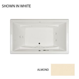 Jacuzzi Acero 66 in L x 36 in W x 25 in H 2 Person Almond Rectangular Whirlpool Tub