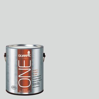 Olympic One 124 fl oz Interior Semi Gloss Thin Ice Latex Base Paint and Primer in One with Mildew Resistant Finish