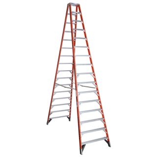 Werner 16 ft Fiberglass 300 lb Type IA Twin Step Ladder