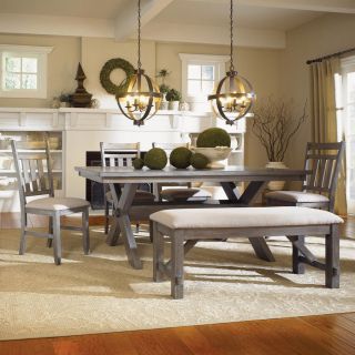Powell Powell Cafe Gray Oak Stain Dining Set