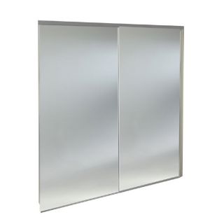 ReliaBilt Polished Chrome Mirrored Sliding Door (Common 80.5 in x 48 in; Actual 80 in x 48 in)