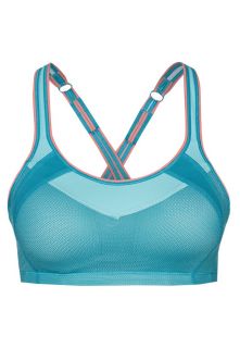 Moving Comfort   URBAN X OVER   Sports bra   turquoise