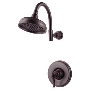 Pfister Ashfield Tuscan Bronze 1 Handle Shower Faucet Trim Kit with Rain Showerhead