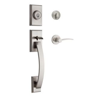 Kwikset Tavaris SmartKey Satin Nickel Residential Single Lock Door Handleset