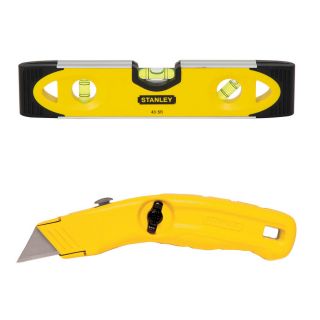 Stanley Utility Knife and Torpedo Level Pack