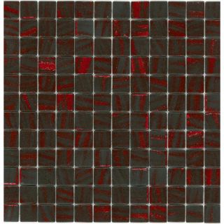Elida Ceramica Recycled Lava Glass Mosaic Square Indoor/Outdoor Wall Tile (Common 12 in x 12 in; Actual 12.5 in x 12.5 in)
