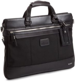 Tumi Luggage Bedford Jefferson Slim Briefcase With Shoulder Strap, Black, Medium Clothing