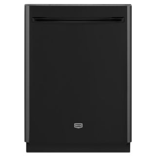 Maytag 50 Decibel Built in Dishwasher with Hard Food Disposer and Stainless Steel Tub (Black) (Common 24 in; Actual 23.875 in) ENERGY STAR