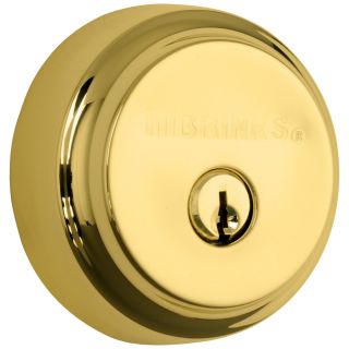 Brinks Home Security Push Pull Rotate Polished Brass Residential Single Cylinder Deadbolt