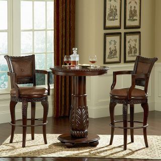 Steve Silver Company Antoinette Cherry Round Dining Table