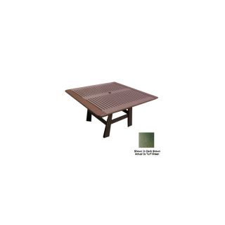 Malibu Outdoor Living 56 in Turf Green Plastic Square Patio Dining Table
