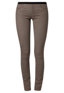 Witty Knitters   GISELLE   Leather trousers   grey