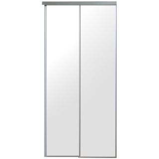 ReliaBilt Mirrored Sliding Door (Common 80.5 in x 48 in; Actual 80 in x 48 in)