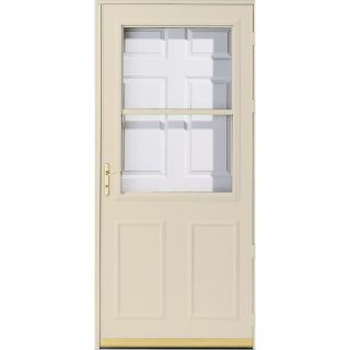 Pella Poplar White Olympia High View Safety Storm Door (Common 81 in x 36 in; Actual 80.68 in x 37 in)