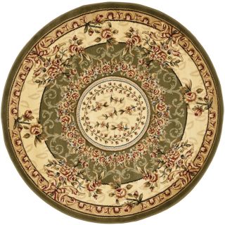 Safavieh Lyndhurst 8 ft x 8 ft Round Green Transitional Area Rug