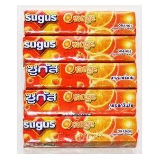 5 Pack Sugus Orange Wrigley's Sweet Chewy Candy Very Cheap Price From Thailand.  Other Products  