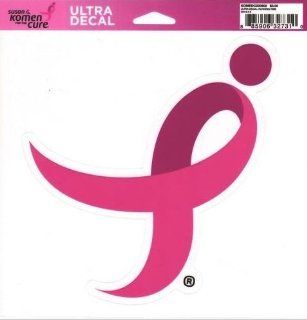 Susan G. Komen for the Cure Running Ribbon Ultra Decal KOMEDC000600   Automotive Decals