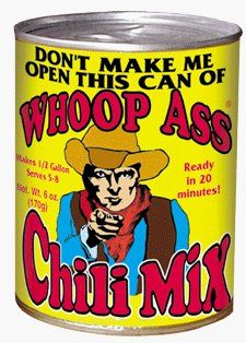 Whoop Ass Chili Mix   Contains the necessary ingredients to make an awesome pot of chili in less than 20 minutes  Can Of Whoopass  Grocery & Gourmet Food
