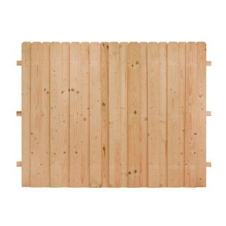 Cedar Dog Ear Wood Fence Panel (Common 8 ft x 6 ft; Actual 8 ft x 6 ft)