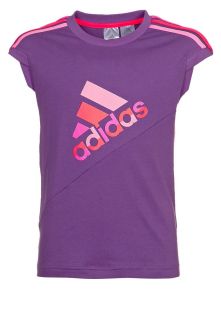 adidas Performance   RE Q TEE   Print T shirt   purple