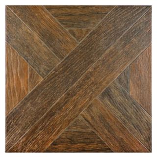 Style Selections Dargento Brown Ceramic Indoor/Outdoor Floor Tile (Common 20 in x 20 in; Actual 19.63 in x 19.63 in)