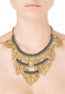 Deepa Gurnani FEATHER   Necklace   gold