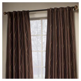 allen + roth 84 in L Brown Curtain Curtain Panel