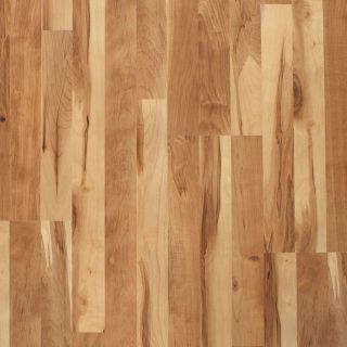 Style Selections 8.07 in W x 3.97 ft L Natural Smooth Laminate Wood Planks