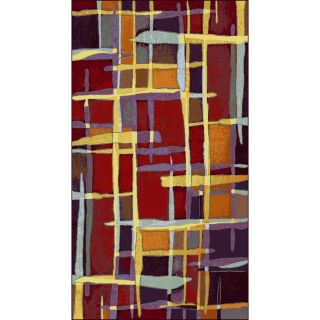 Shaw Living 26 in x 38 in Rectangular Red Accent Rug