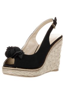 Laura Biagiotti   NUBUK   Wedge Sandals   black