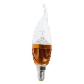 Lemonbest� 3 Watt LED Candle Light Bulb Flame Shape, E14 Chandelier Base, Cool White 6000K (Cannot fit E11, E12 Base)   Candelabra Led