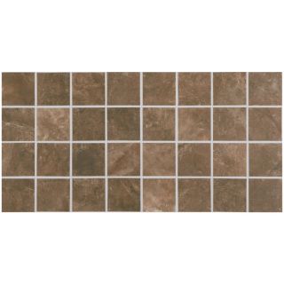 American Olean 12 Pack Bevalo Earth Ceramic Mosaic Square Floor Tile (Common 12 in x 24 in; Actual 11.93 in x 23.93 in)