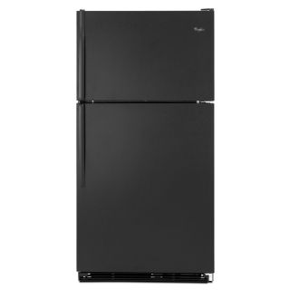 Whirlpool 18.5 cu ft Top Freezer Refrigerator (Black) ENERGY STAR