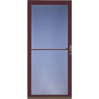 Pella Cranberry Full View Tempered Glass Storm Door (Common 81 in x 32 in; Actual 80.78 in x 33 in)