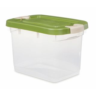Rubbermaid Roughneck 19 Quart Clear General Tote with Locking Latch Lid