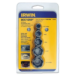 IRWIN 5 Piece High Carbon Steel Screw Extractor Set