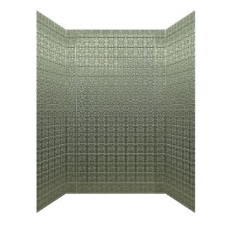 MirroFlex Savannah 5 ft W x 3 ft 4 in D x 8 ft H Galvanized Fiberglass/Plastic Composite Bathtub Wall Surround