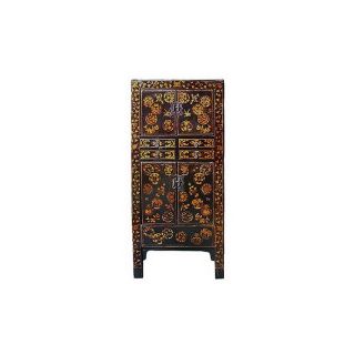Oriental Furniture Antiques Black Lacquer Storage Cabinet