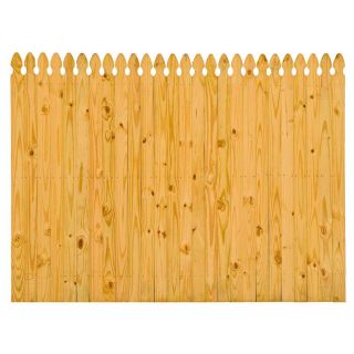Pine Gothic Pressure Treated Wood Fence Panel (Common 6 ft x 8 ft; Actual 6 ft x 8 ft)
