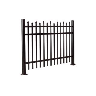 Gilpin Black Aluminum Fence Panel (Common 36 in x 96 in; Actual 36 in x 95.375 in)