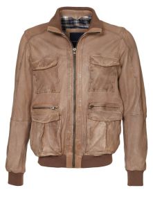 Tommy Hilfiger   DUNLOP   Leather jacket   brown